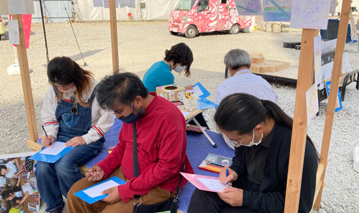 2022年10月30日ベッドでぎゅうぎゅうくじびきドローイング 松菱跡地（浜松）