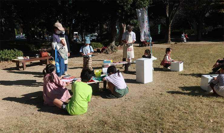 2022年11月3日お城の近くでくじびきドローイング 浜松城公園・野外美術展（浜松）