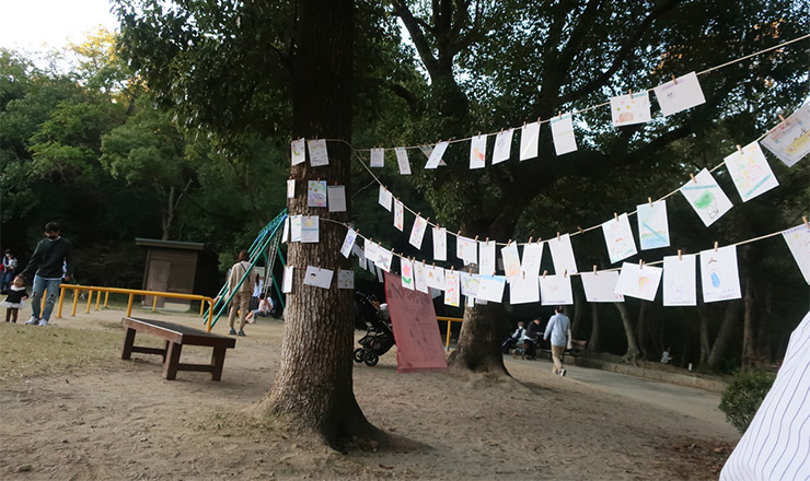 2022年11月3日お城の近くでくじびきドローイング 浜松城公園・野外美術展（浜松）