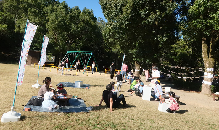 2022年11月3日お城の近くでくじびきドローイング 浜松城公園・野外美術展（浜松）