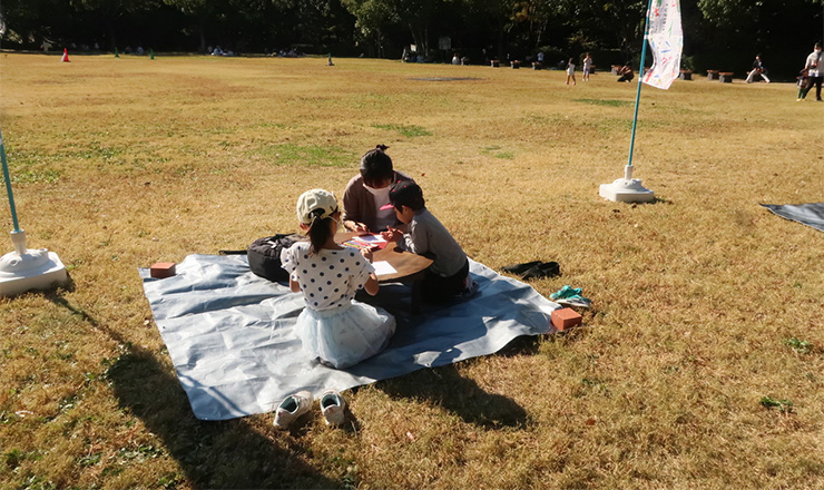 2022年11月3日お城の近くでくじびきドローイング 浜松城公園・野外美術展（浜松）