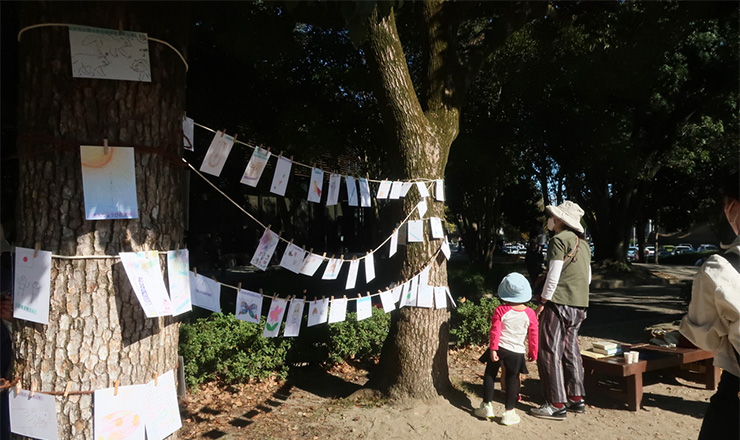 2022年11月3日お城の近くでくじびきドローイング 浜松城公園・野外美術展（浜松）