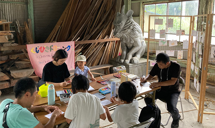 2023年8月19日原泉アートワークショップウィーク 旧原泉第二製茶工場（掛川）