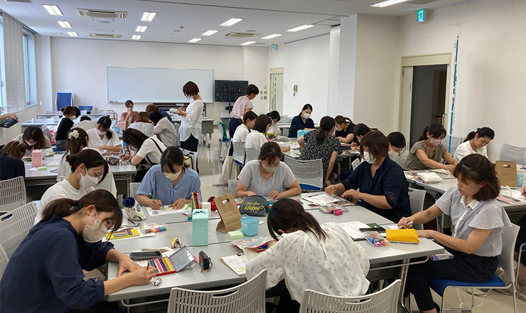 2023年8月23日幼稚園教諭実技実習くじびきドローイング かんばら生涯学習交流館（静岡）